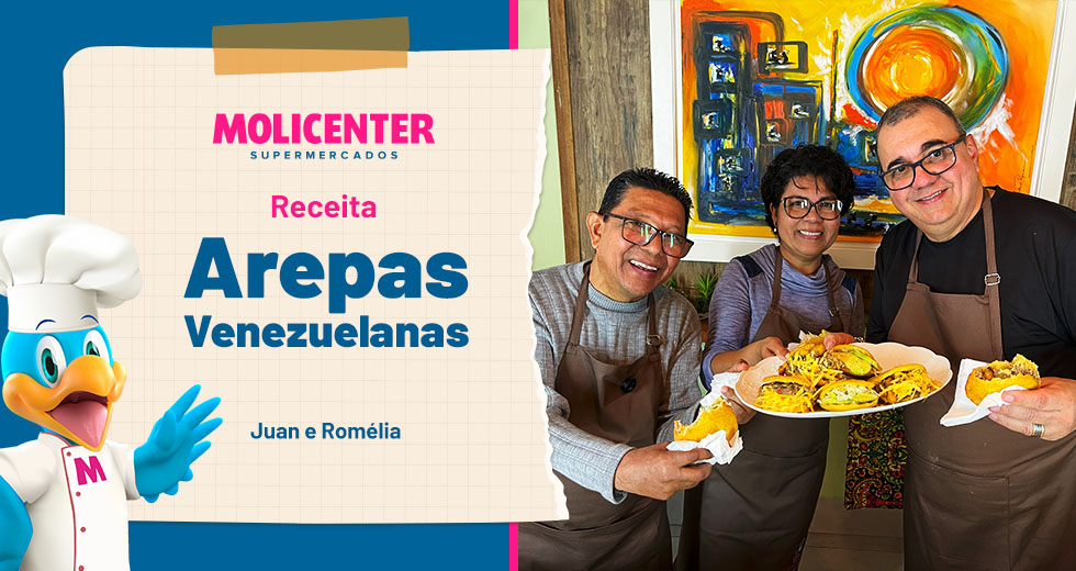 Receitas Molicenter: Arepas Venezuelanas