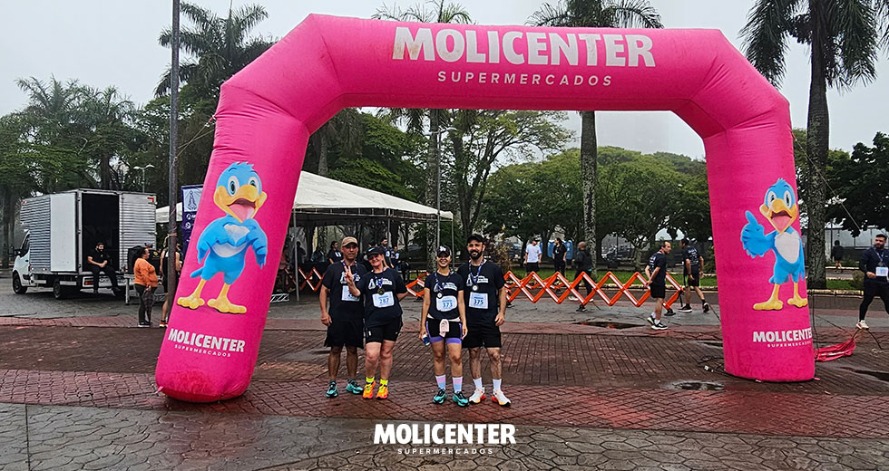 Molicenter Supermercados e Água Onda Leve apoiam a 1ª Corrida da Padroeira em Arapongas
