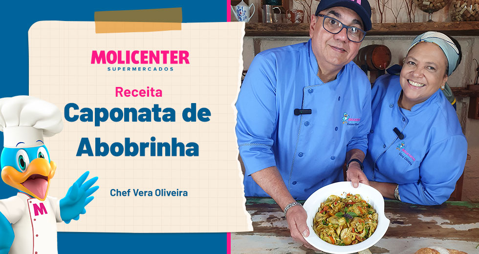 Receitas Molicenter: Caponata de Abobrinha