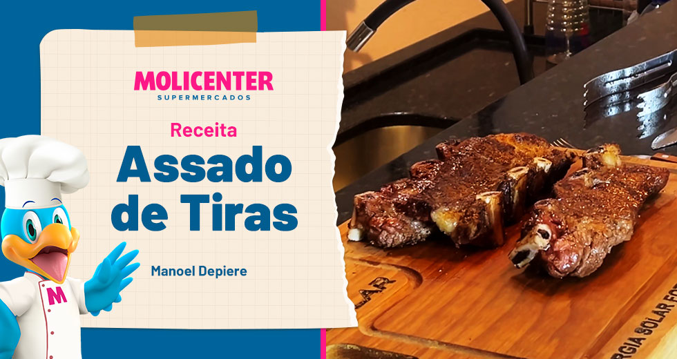 Receitas Molicenter: Assado de Tiras