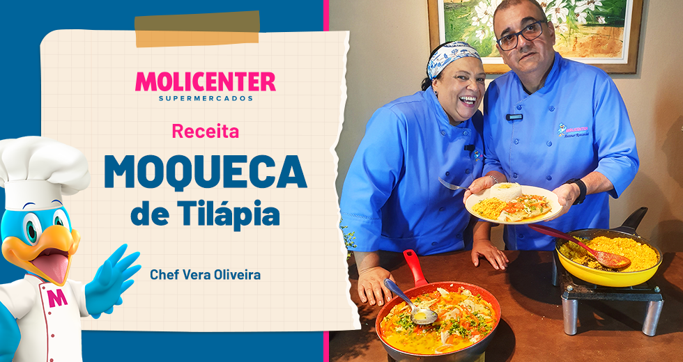 Receitas Molicenter: Moqueca de Tilápia