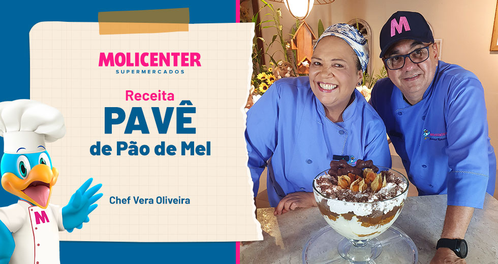 Receitas Molicenter: Pavê de Pão de Mel