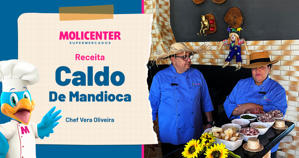 Receitas Molicenter: Caldo de Mandioca