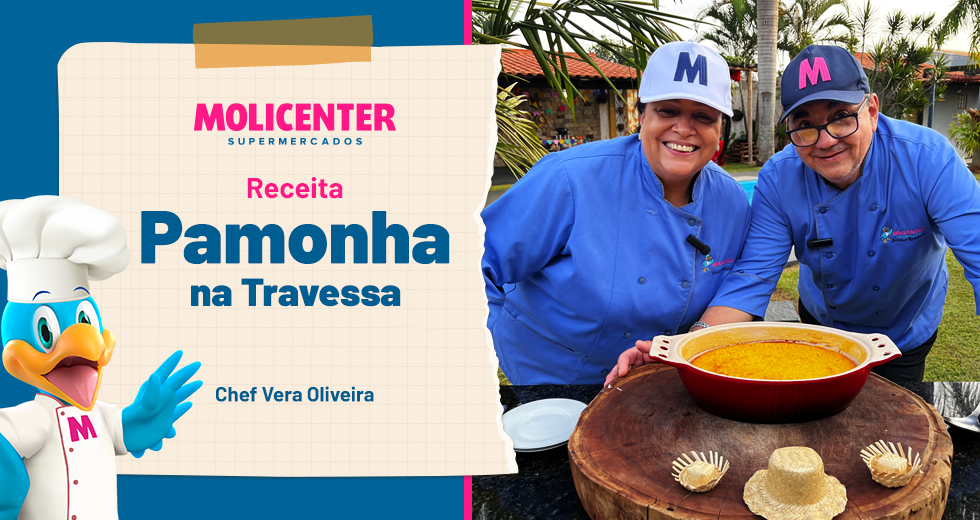 Receitas Molicenter: Pamonha de Forno na Travessa