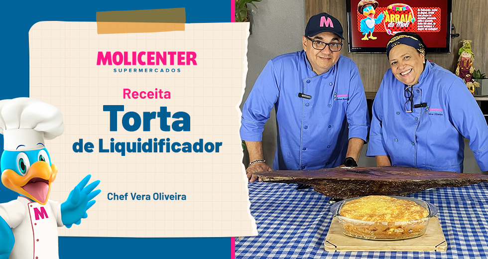 Receitas Molicenter: Torta de Liquidificador