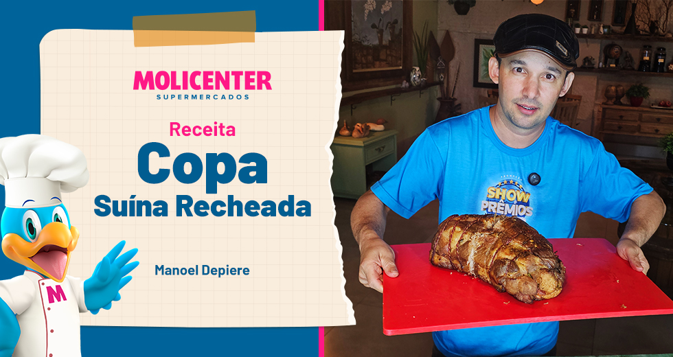 Receitas Molicenter: Copa Suína Recheada