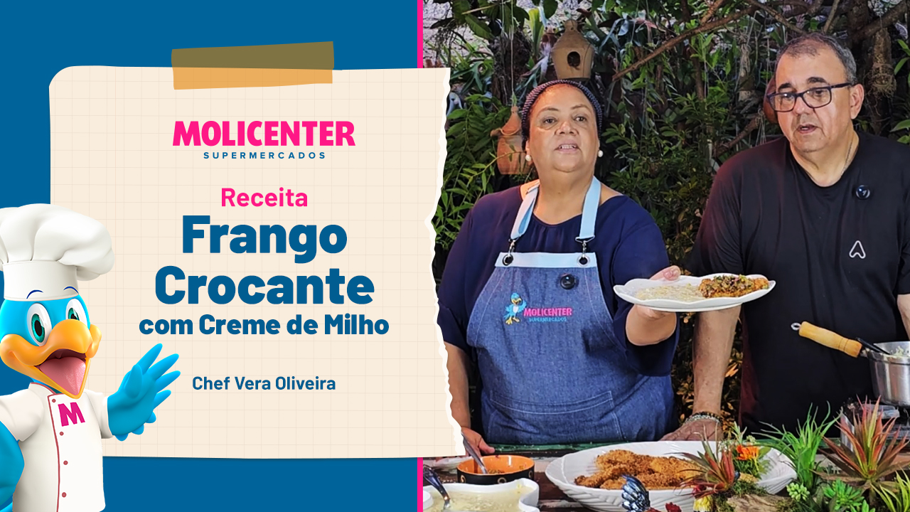 Receitas Molicenter: Frango Crocante com Creme de Milho