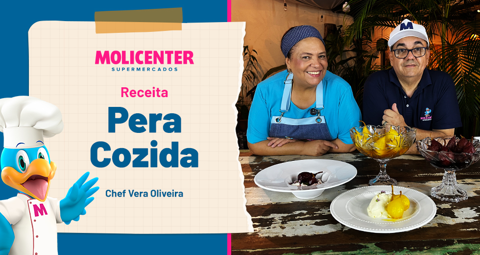 Receitas Molicenter: Mini Peras Ercolini ao Vinho